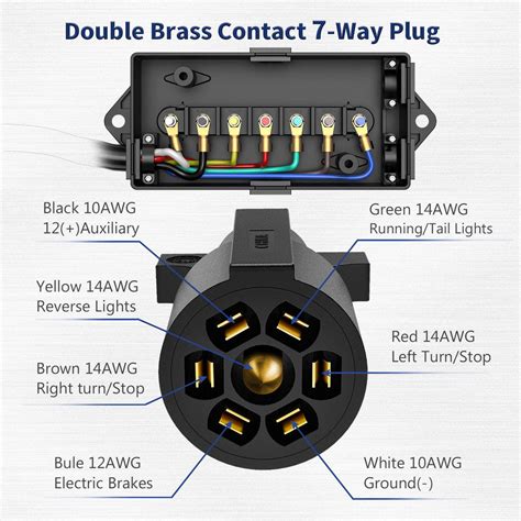 7 way trailer adapter box